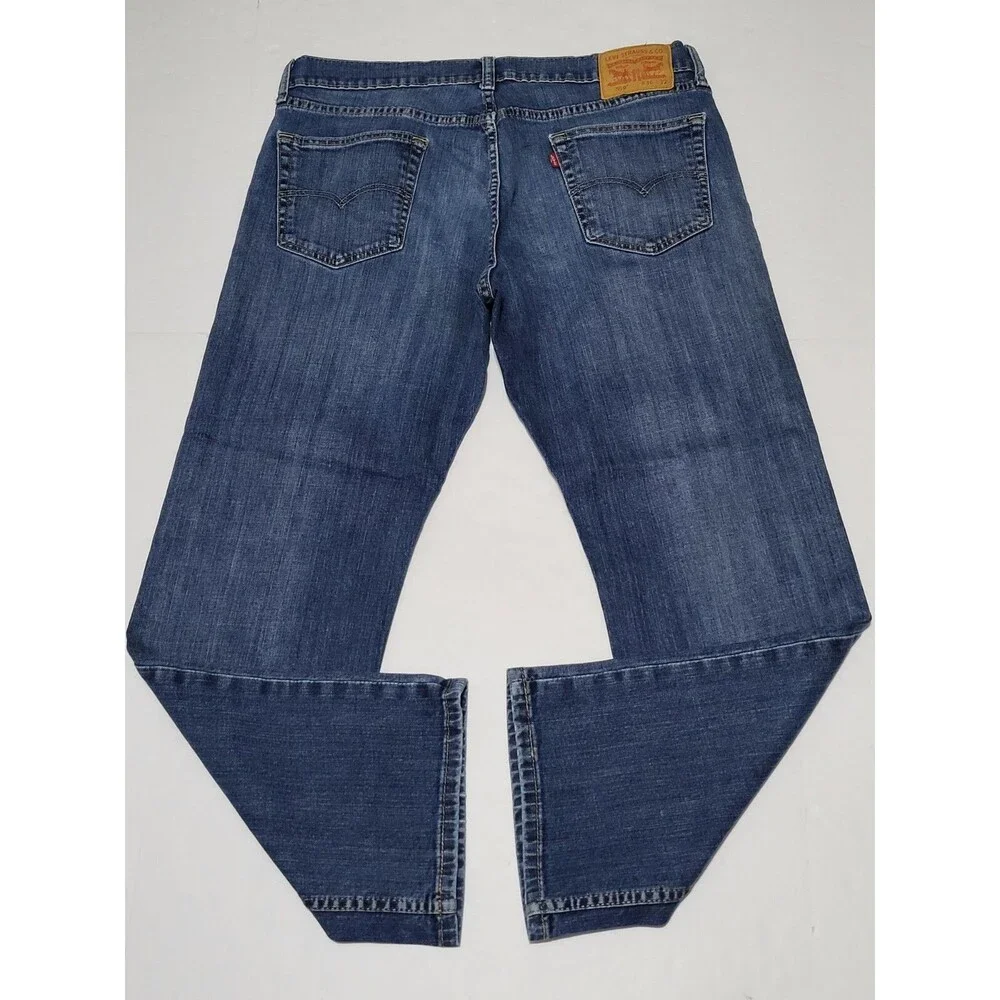 Levis Strauss Mens 559 Tag Size 36 x 30 Dark Wash Straight Leg Denim Jeans